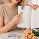 Personalized Starry Sky Style Birth Flower Magnetic PU Leather Bookmark Clip with Name Reading Accessory Daily Use Birthday Gift for Bookworm