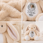 Personalised Photo Butterfly Plush Bunny Toy with Name and Year In Loving Memories Gift for Kids Boys Girls