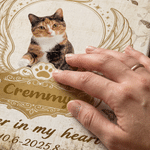 Personalised Wing Paw Print Photo Canvas Print with Name Year and Text Wall Decor Ship from USA Memorial Sympathy Gift for Pet Owner Pet Lover