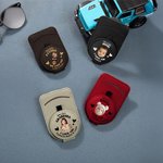 Personalized Multicolour Kid Face Photo PU Leather Magnetic Car Sunglass Holder Clip with Name Daily Use Birthday Gift for Parents Grandparents Drivers