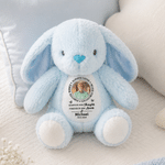Personalised Photo Butterfly Plush Bunny Toy with Name and Year In Loving Memories Gift for Kids Boys Girls