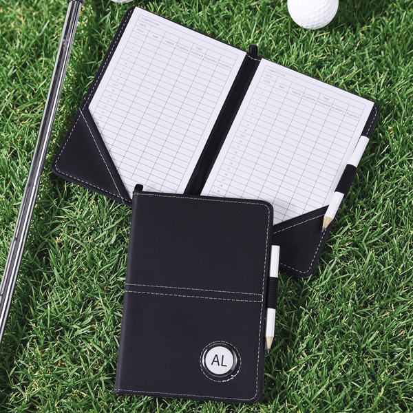 Spersonalizowany, prosty, magnetyczny uchwyt na kartę wyników do golfa z imieniem – prezent na turniej golfowy, urodziny dla golfistów i miłośników golfa