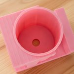 Gepersonaliseerde, veelkleurige 3D-miniplantenpot in de vorm van 1 tot 3 letters met initiaal – bureauversiering, verjaardags- of kerstcadeau voor plantenliefhebbers