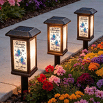 Personalised Cardinal Butterfly Waterproof Solar Garden Light with Name Garden Yard Cemetrey Decor Memorial Gift for Family