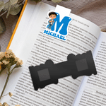 Personalized Cartoon Character Magnetic Bookmark Clip with Name and Initial Birthday Holiday Gift for Bookworms Reading Lovers