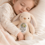 Personalised Photo Butterfly Plush Bunny Toy with Name and Year In Loving Memories Gift for Kids Boys Girls