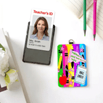 Personalised Acrylic Pencil ID Badge Holder with Title & Surname and Text Daily Use Back to School Teacher’s Day Gift for Educators Teachers