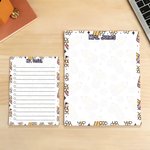Personalised Cute Cartoon Pencil Flower Notepad with 40/80 Pages and Text Teacher's Day Appreciation School Season Gift for Teacher