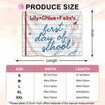 Personalized First Day of School Banner with Name Party Backdrop Decor Back to School Gift for Students