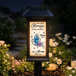 Personalised Cardinal Butterfly Waterproof Solar Garden Light with Name Garden Yard Cemetrey Decor Memorial Gift for Family