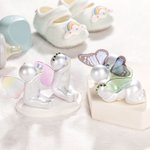Personalised Birthstone Sleeping Baby Sculpture with Butterfly or Angel Wings Miscarriage Pregnancy Infant Loss Sympathy Gift for Mum