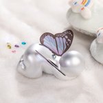 Personalised Birthstone Sleeping Baby Sculpture with Butterfly or Angel Wings Miscarriage Pregnancy Infant Loss Sympathy Gift for Mum