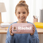 Personalized 3D Cartoon Character Three-Layer Pencil Case with Name School Supply Back to School Birthday Gift for Kids