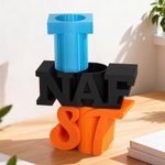Gepersonaliseerde, veelkleurige 3D-miniplantenpot in de vorm van 1 tot 3 letters met initiaal – bureauversiering, verjaardags- of kerstcadeau voor plantenliefhebbers