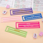 Personalized Multicolor 3D-Printed Mahjong Line Reader Clip with Name Mahjong Group Game Night Gift for Mahjong Lovers