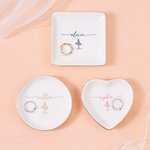 Personalised Dance Ballerina Ceramic Trinket Jewellery Dish with Name Birthday Wedding Anniversary Gift for Ballet Lovers