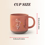 Personalised Retro Constellation Birth Flower Ceramic Coffee Mug with Name Daily Use Birthday Gift for Woman Mum