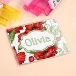 Personalized Multi-Style Colorful Monogram Name Tri-Folded Card Cover Sticker Set Birthday Mahjong Night Gift for Mahjong Lovers