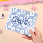 Personalized Multi-Style Colorful Monogram Name Tri-Folded Card Cover Sticker Set Birthday Mahjong Night Gift for Mahjong Lovers