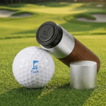 Personalised Golf Classic Elements Monogram Wooden Golf Ball Stamp with Name and Initials Golf Club Birthday Gift for Golf Lovers