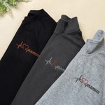Personalized Heartbeat Roman Numerals T-shirt Quarter Zip Sweatshirt Hoodie with Date and Name Daily Wear Anniversary Birthday Gift for Couple Lover