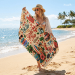 Personalised Oh Sip It's a Girl's Trip Quick Dry Beach Towel with Name Outdoor Beach Party Essential Birthday Gift for Her