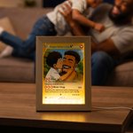 Personalised Funny Classic TCG Poke LED Night Light with Photo Glitter Anniversary Valentine's Day Wedding Gift for Couple Newlywed