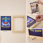 Personalised Funny Classic TCG Poke LED Night Light with Photo Glitter Anniversary Valentine's Day Wedding Gift for Couple Newlywed