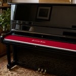 Personalised Embroidered Vintage Piano Keyboard Dust Protector Cover with Text Birthday Gift for Pianists Music Teachers