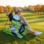 Couverture de golf personnalisée avec nom Cadeau d'anniversaire pour les amateurs de golf