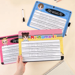 Personalized Cartoon Kid Character Handwriting Name Tracing Board with Dry-Erase Pen Home Learning Accessory Back to School Birthday Gift for Kids