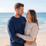 Personalized Heartbeat Roman Numerals T-shirt Quarter Zip Sweatshirt Hoodie with Date and Name Daily Wear Anniversary Birthday Gift for Couple Lover