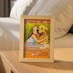 Personalised Funny Classic TCG Poke LED Night Light with Photo Glitter Anniversary Valentine's Day Wedding Gift for Couple Newlywed