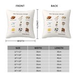 Personalised Favorite Things Family Pet Photo Cushion Cover with Text and Name Home Decor Birthday Gift for Family Pet Lovers Owners