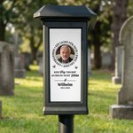 Personalisierte Solar-Gedenkleuchte mit Foto und Schmetterling | mit Namen und Jahr | Garten-Deko | Erinnerungsgeschenk für Familie und Freunde