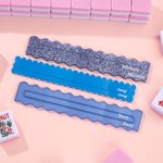 Personalised Waved Scalloped Acrylic Mahjong Line Reader with Name Mahjong Group Mahjong Game Night Birthday Gift for Mahjong Lovers