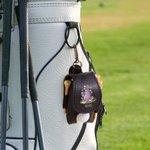 Henkilökohtainen Monivärinen Golf Elementit PU Nahka Golf Ball Bag nimi ja Golf Tee Syntymäpäivä Isänpäivä lahja Golf harrastajille