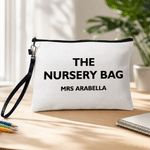 Personalized Minimalist The Teacher Linen Makeup Bag with Name Birthday Back to School Gift for Teacher Friend