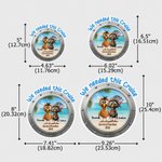 Personalised We Needed This Cruise Cartoon Flamingo Duck Fridge Magnet with Name and Year Cruise Holiday Summer Travel Anniversary Gift for Couple