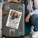 Personalisierte Don't Take The Luggage Foto Design wasserdicht Gepäckaufkleber mit Text täglichen Gebrauch Reise Geburtstag Geschenk für Reisende Familie Freund