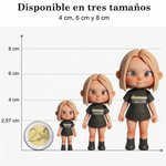 Llavero con figura 3D personalizada a partir de tu foto mini muñeco de resina regalo de cumpleaños para parejas y amigos