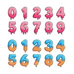 Personalized Ice Cream Dripping Number Necklace Fashion Jewellery Daily Wear Game Day Team Birthday Gift for Baseball  Softball Player Lover
