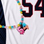 Personalized Ice Cream Dripping Number Necklace Fashion Jewellery Daily Wear Game Day Team Birthday Gift for Baseball  Softball Player Lover