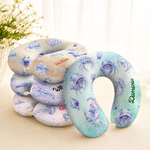 Personalized Iridescent Marine Animal Neck Pillow with Name Home Decor Travel Birthday Gift for Family Friends