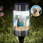 Personalized Pet Angel Wings Back View Solar Garden Light with Name and Speech Garden Decor Memorial Sympathy Gift for Pet Owners