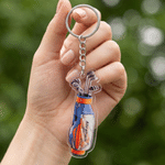 Personalized Golf Bag Acrylic Keychain Bag Tag with Name Golf Tournament Birthday Gift for Golf Lovers Players