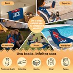 Toalla de playa personalizada de secado rápido con silueta de baloncesto nombre y número regalo de cumpleaños para amantes del basket