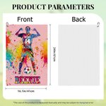 Personalized Ink Splashing Teen Soccer Silhouette Super Absorbent Sports Towel with Name and Hanging Clip Birthday Team Gift for Soccer Lover
