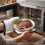 Set di 2 guanti da cucina e presine personalizzate con nome e testo Regalo per la Festa della Mamma per chi ama cucinare