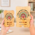 Personalised Teacher Themed Rainbow Phone Stand  with Title and Surname Daily Use Birthday Back to School Teachers' Day Gift for Teacher